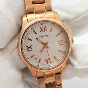 PULSAR "Rose Gold Plate", Classic Round